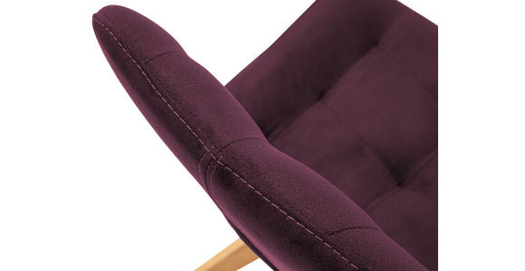 STUHL Flachgewebe Bordeaux - Bordeaux, KONVENTIONELL, Holz/Textil (56/84/63cm) - Carryhome
