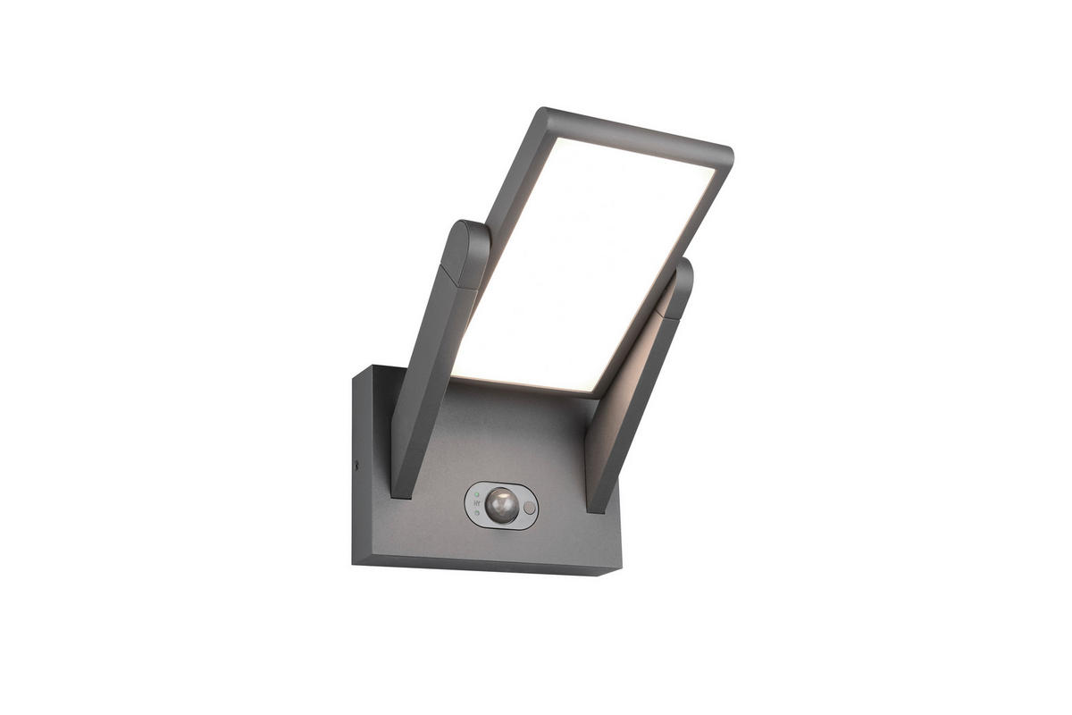 AUSSENWANDLEUCHTE - Anthrazit, Design, Metall (23,5/18/21cm) - Trio Leuchten