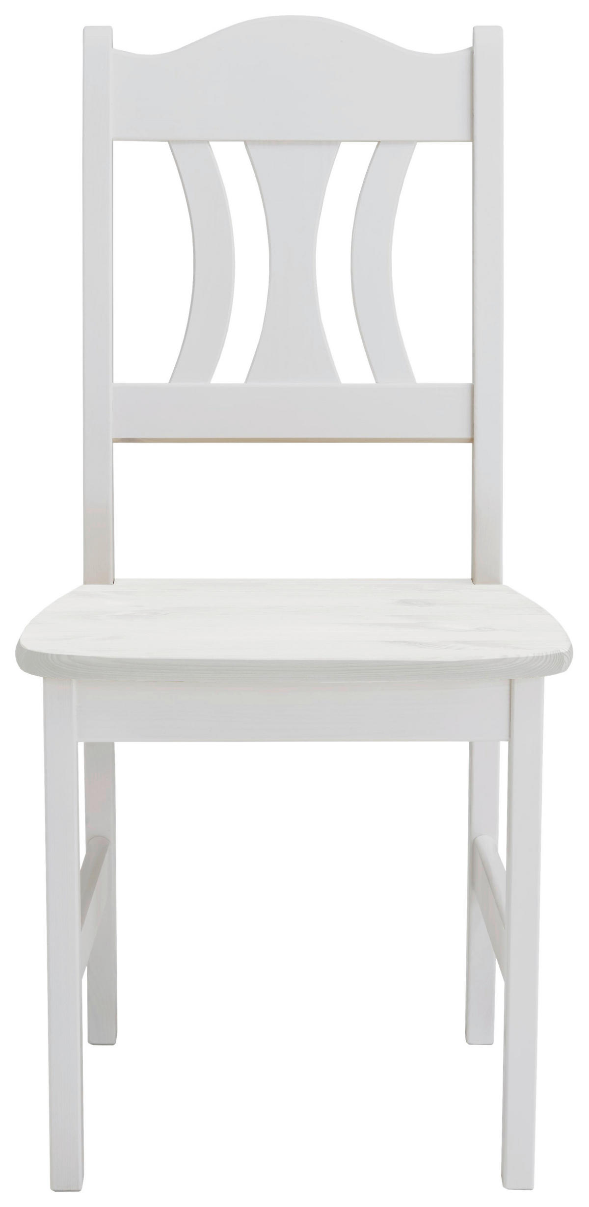 STUHL Weiß Kiefer massiv  - Weiß, ROMANTIK / LANDHAUS, Holz (44/92/45cm) - Boxxx