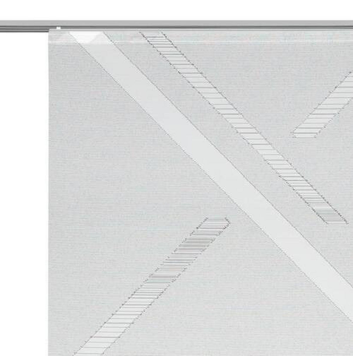 FLÄCHENVORHANG  3 Stück  halbtransparent   60/245 cm  - Anthrazit, Design, Textil (60/245cm) - Novel