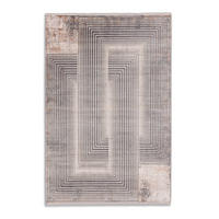 WEBTEPPICH 160/230 cm Mirano Creme, Dunkelgrau  - Dunkelgrau/Creme, Design, Textil (160/230cm) - Novel