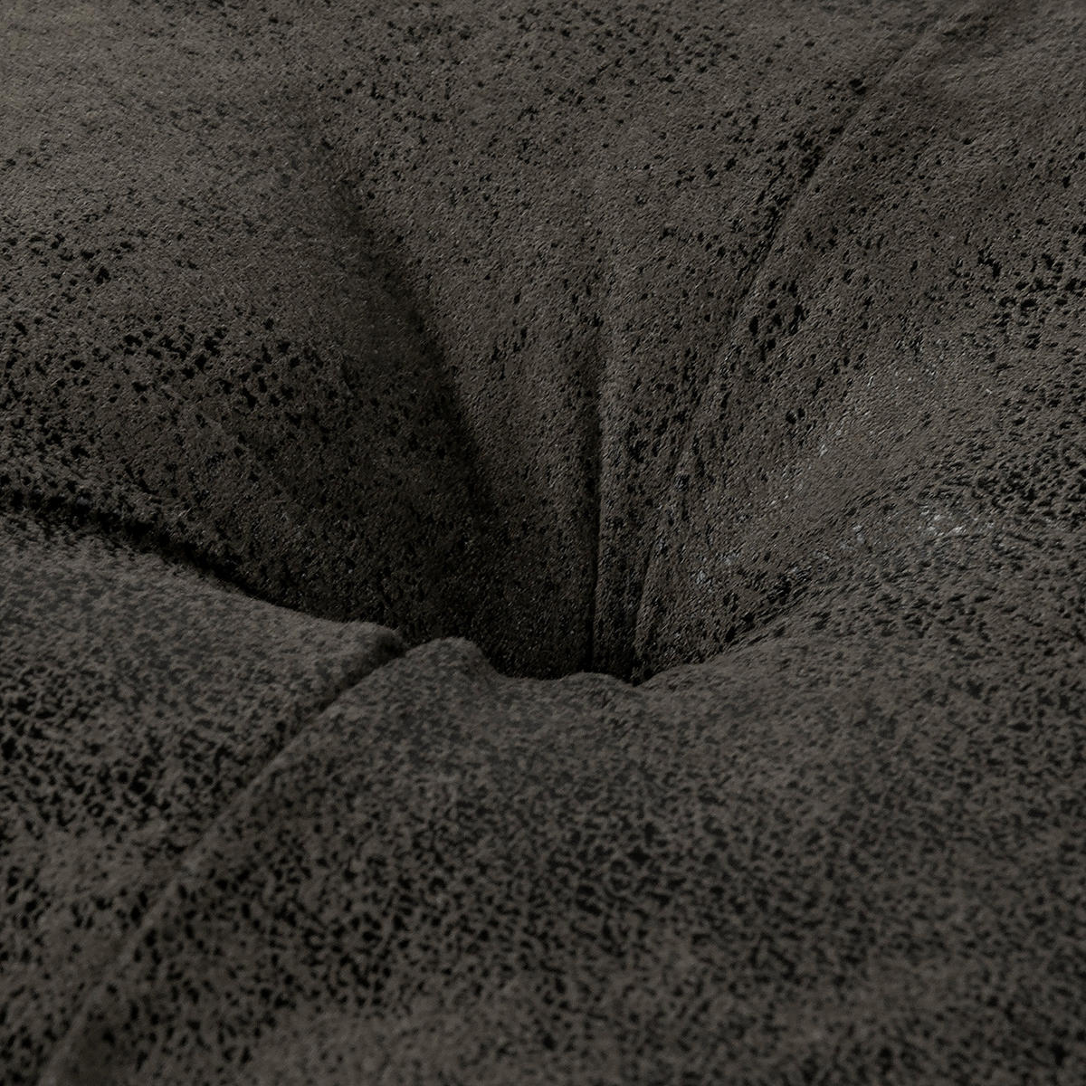 HOCKER Textil Anthrazit  - Anthrazit/Braun, Design, Holz/Textil (80/45/80cm) - Livetastic