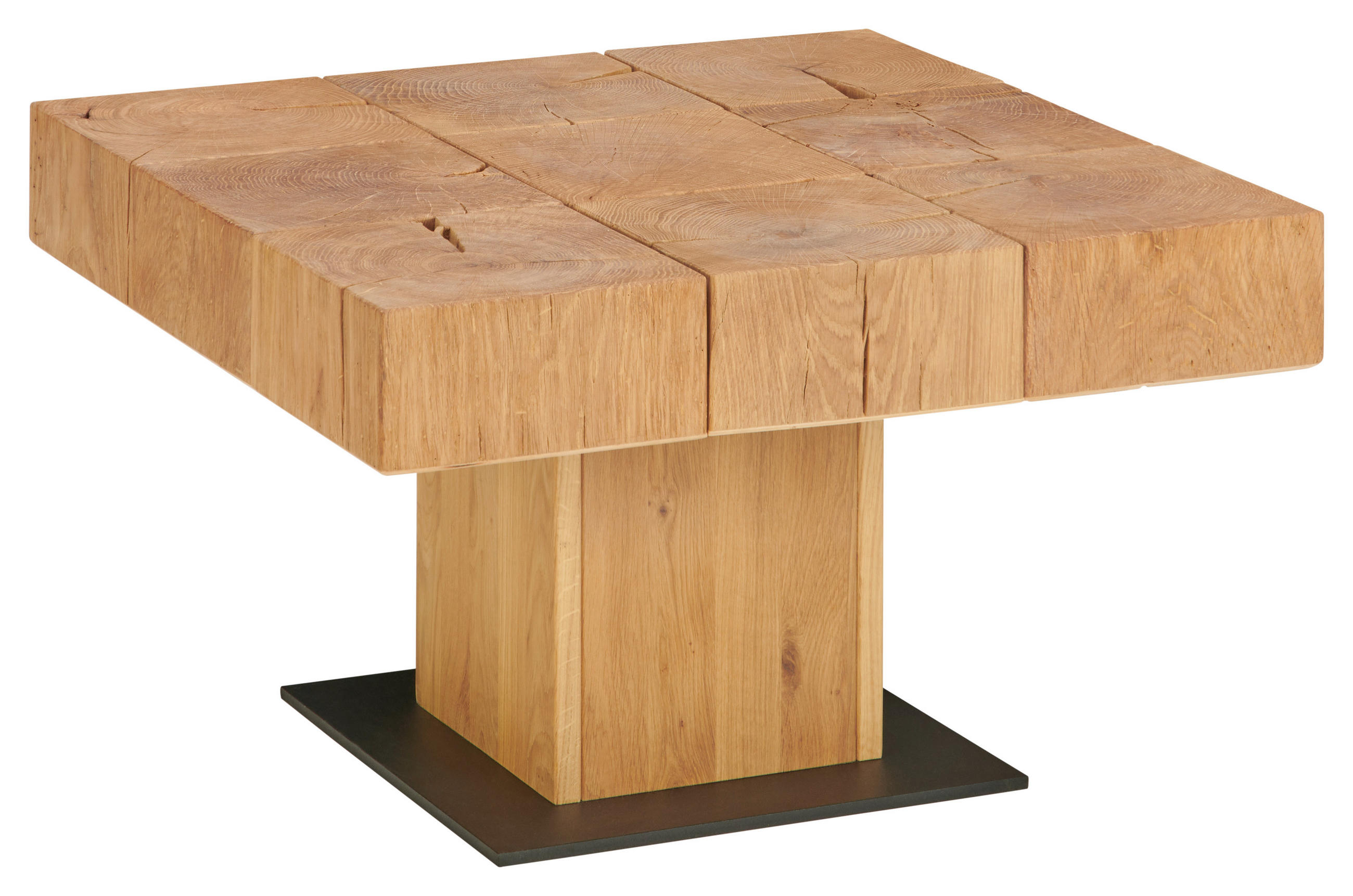 MĂSUȚĂ DE CAFEA lemn 75/75/43 cm   - culoare lemn stejar, Natur, lemn (75/75/43cm) - Linea Natura