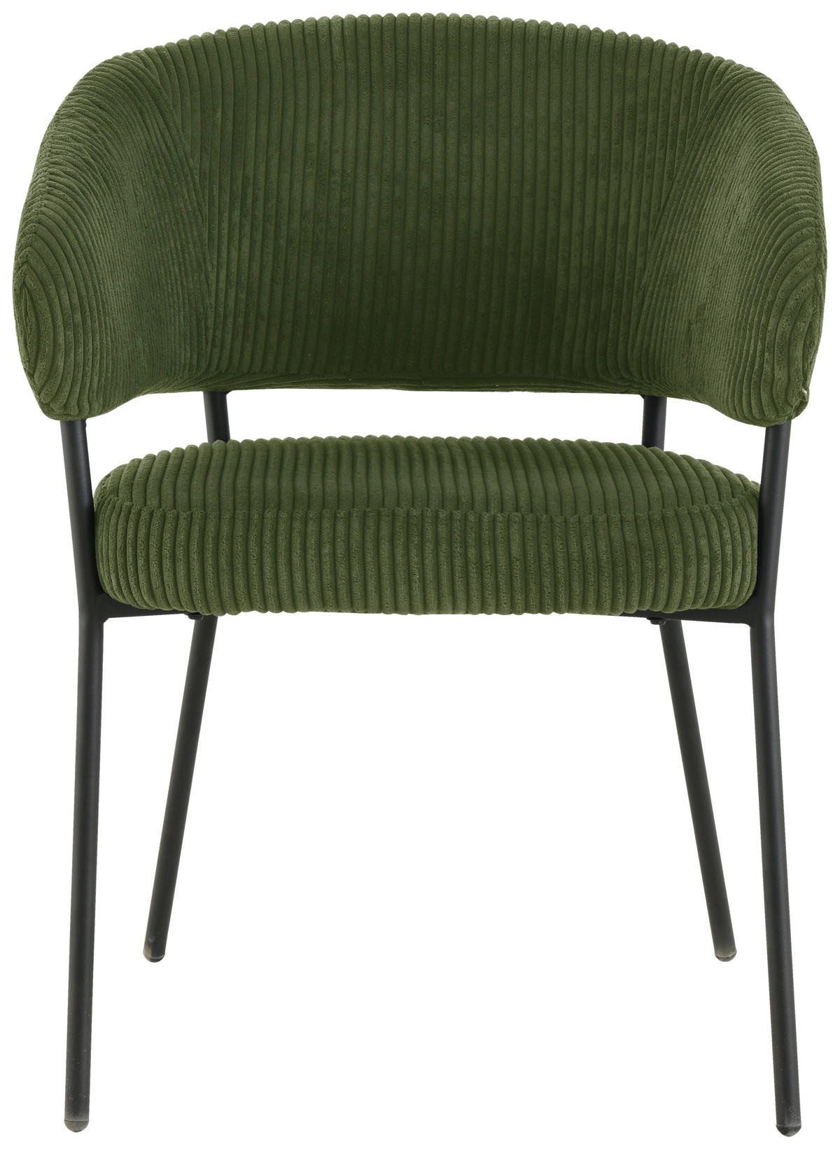 ARMLEHNSTUHL  in Eisen Cord  - Schwarz/Grün, LIFESTYLE, Holz/Textil (60/81/60cm) - Livetastic