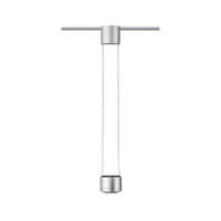 URAIL SCHIENENSYST.-PENDEL Urail 9,8/8,5 cm   - Chromfarben/Schwarz, Basics, Kunststoff/Metall (9,8/8,5cm) - Paulmann