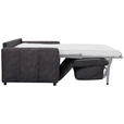 SCHLAFSOFA Leinenoptik Dunkelgrau  - Dunkelgrau/Schwarz, Design, Kunststoff/Textil (198/91/100cm) - Carryhome