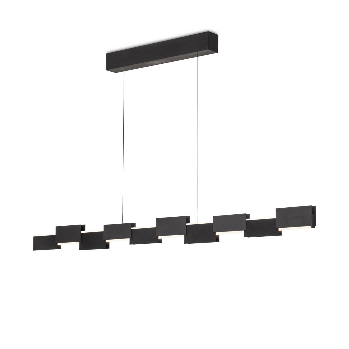 LED-HÄNGELEUCHTE Creo 141/180/9,5 cm  - Schwarz/Weiß, Design, Kunststoff/Metall (141/180/9,5cm) - Grossmann