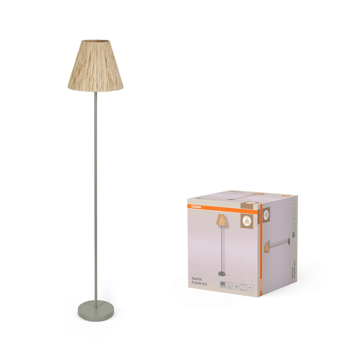 STEHLEUCHTE 30/160 cm    - Basics, Glas/Metall (30/160cm) - Osram
