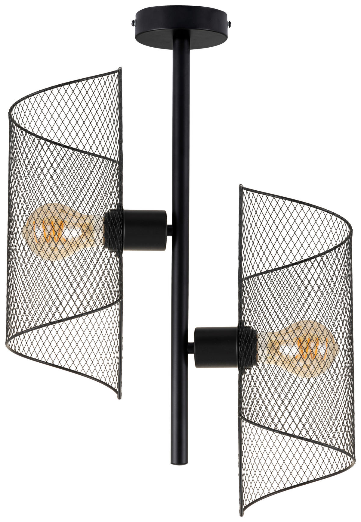 HÄNGELEUCHTE 36/12/53 cm  - Schwarz, Design, Metall (36/12/53cm) - Collet's Monde