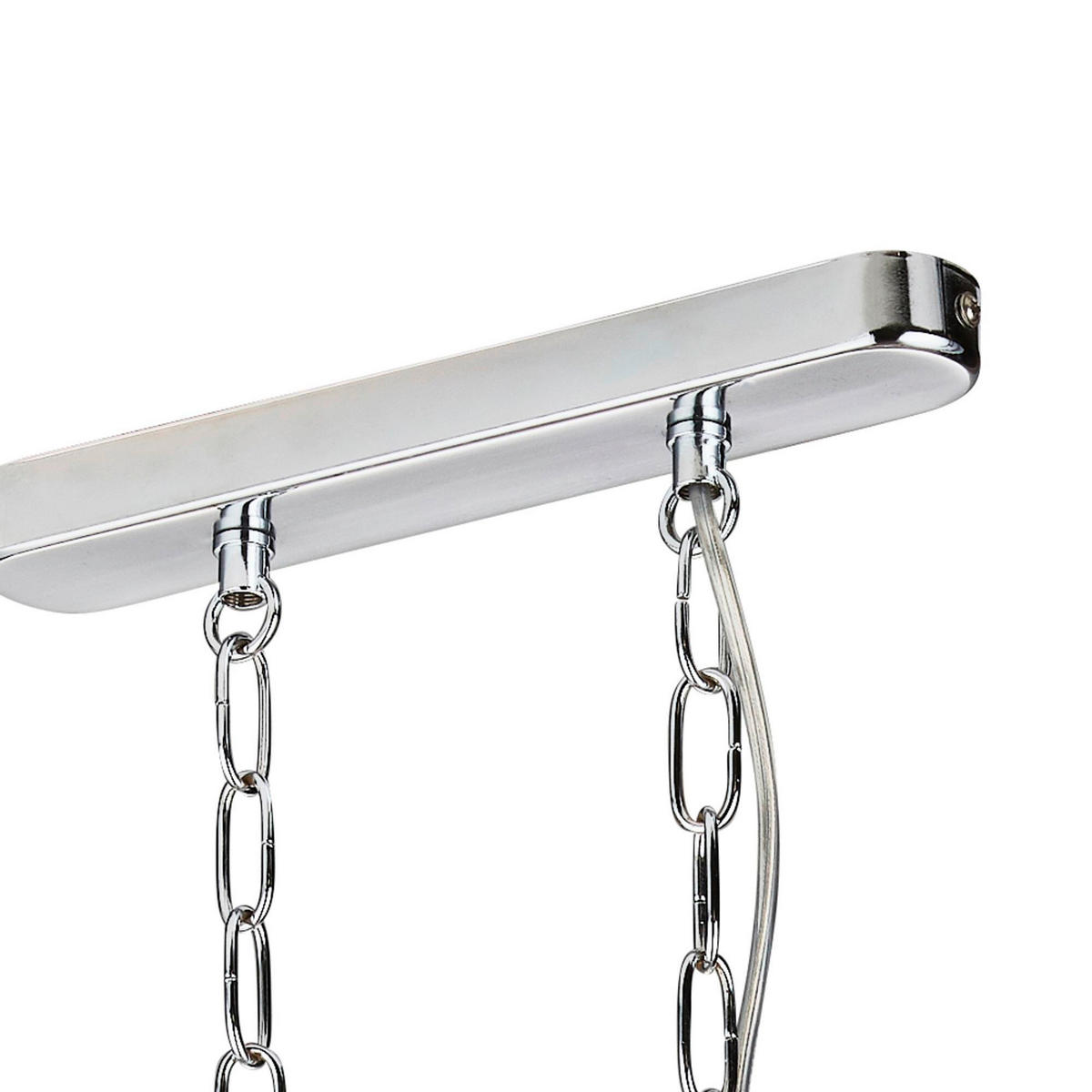KRISTALL-HÄNGELEUCHTE 78/150/30 cm   - Chromfarben, Design, Glas/Metall (78/150/30cm)