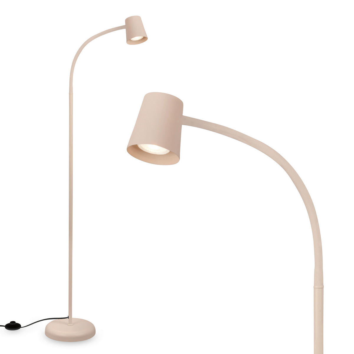 STOJACÍ LED SVÍTIDLO, GU10, 42,5/127,5 cm  - béžová, Basics, kov/plast (42,5/127,5cm)
