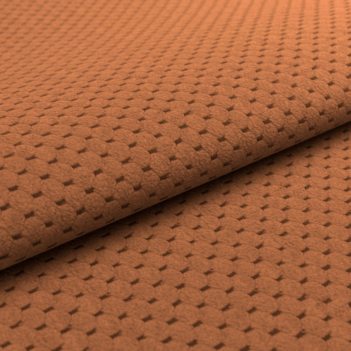HOCKER Chenille Terracotta  - Chromfarben/Terracotta, KONVENTIONELL, Textil/Metall (108/46/108cm) - Livetastic