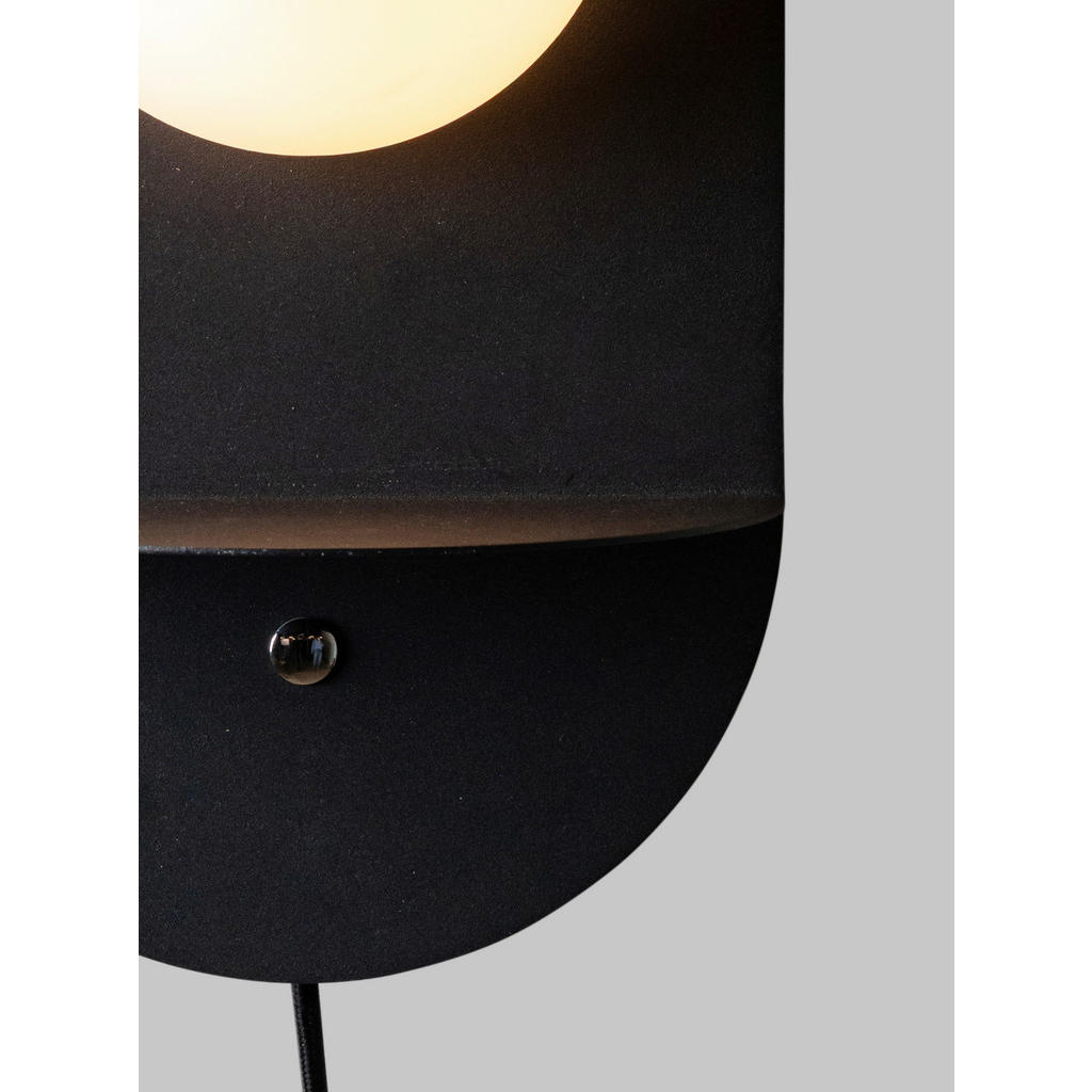 Thumbnail - It's about Romi Wandleuchte It's About RoMi, Schwarz, Metall, Glas, rund,rund, 20x34x13.2 cm, Europäischer Sicherheitsst...