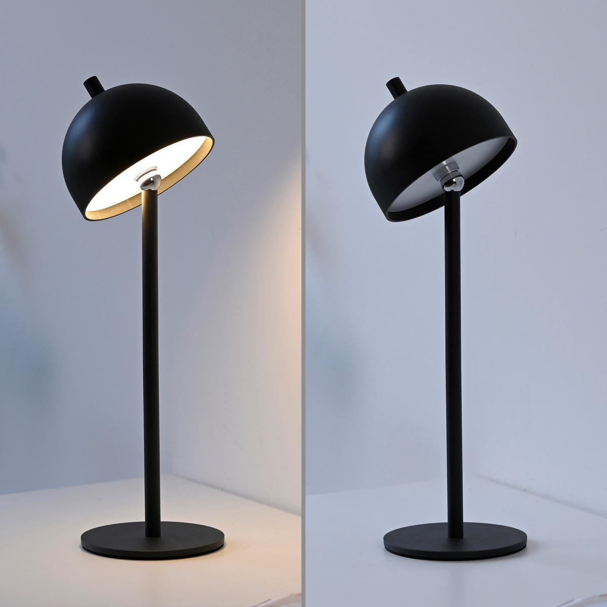 AKKU-TISCHLEUCHTE SW BELLIS 11/11/36 cm   - Schwarz, Design, Kunststoff/Metall (11/11/36cm) - Schöner Wohnen