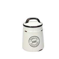 POSODA ZA SHRANJEVANJE  DOLCE CASA URBAN CHIC       12/17.5 cm      - črna/bela, Basics, keramika (12/17.5cm) - Tognana