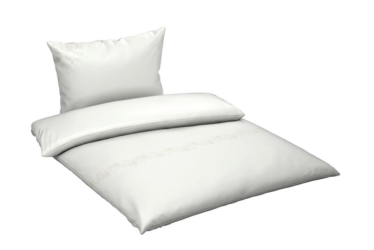 OBOUSTRANNÉ POVLEČENÍ, satén, bílá, 200/200 cm - bílá, textil (200/200cm) - Esposa