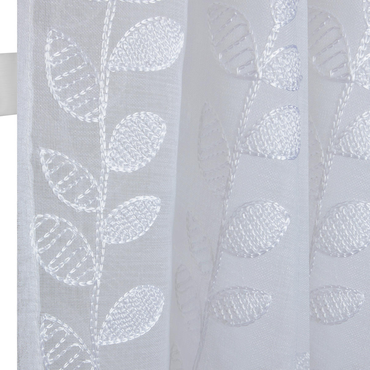 FERTIGVORHANG  transparent   140/280 cm  - Weiß, Basics, Textil (140/280cm)