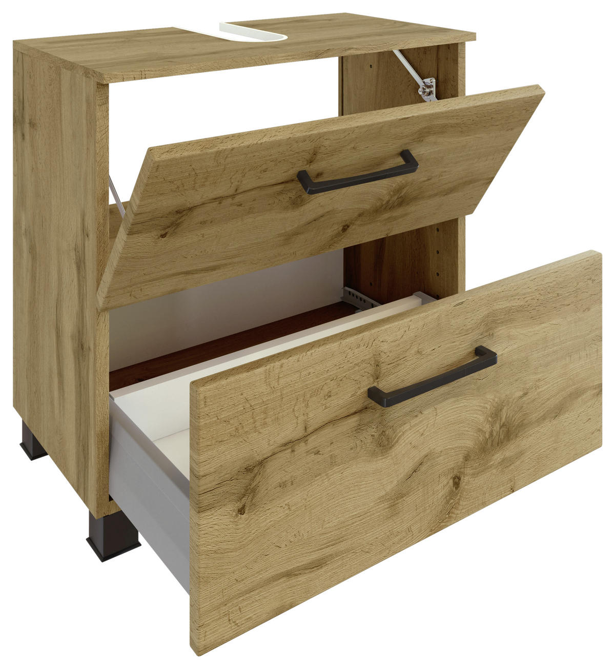 BADEZIMMER  in 90 cm  - Eichefarben, MODERN, Holzwerkstoff (90cm) - Held