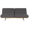 SCHLAFSOFA Webstoff Dunkelgrau  - Dunkelgrau/Beige, Design, Holz/Textil (204/92/90cm) - Dieter Knoll