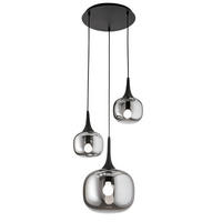 HÄNGELEUCHTE Luce Ambiente e Design 39/150 cm   - Schwarz, Trend, Glas/Metall (39/150cm)