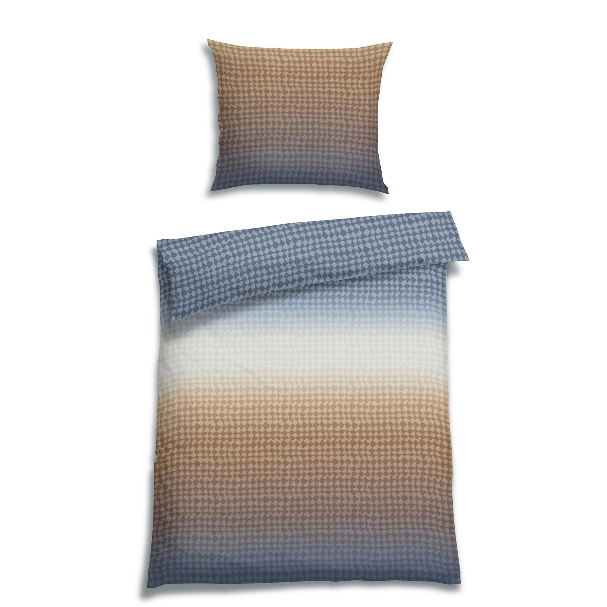 BETTWÄSCHE 2-teilig Satin 140/220 cm  - Dunkelblau, Basics, Textil (140/220cm) - Florella