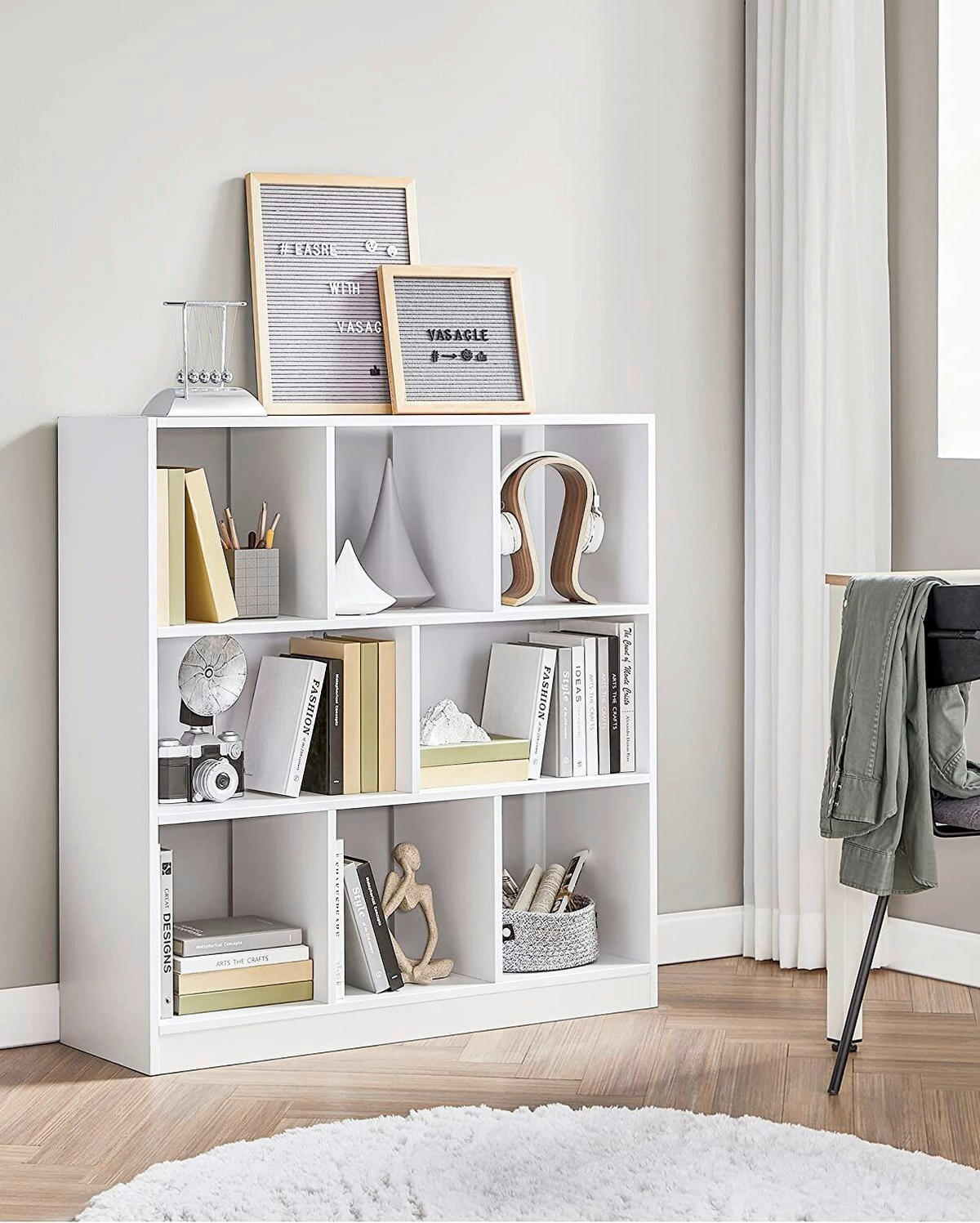 REGAL   - Weiß, Basics, Holzwerkstoff (97,5/100/30cm) - Boxxx