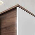 HOCHSCHRANK 41,2/152,1/32,0 cm  - Nussbaumfarben/Weiß, Basics, Glas/Holzwerkstoff (41,2/152,1/32,0cm) - Voleo