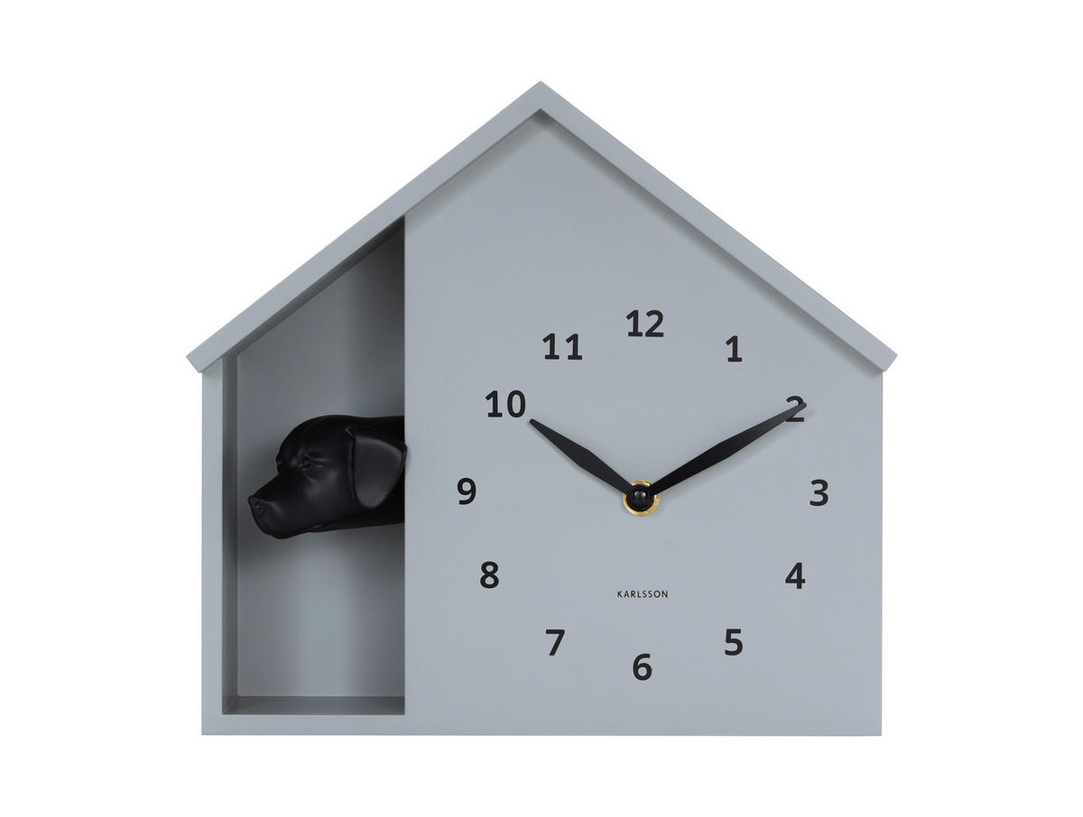 WANDUHR  Hellgrau  - Hellgrau, Basics, Kunststoff (24.9/27cm) - Karlsson