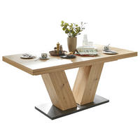 ESSTISCH in Holzwerkstoff 180-280/90/76 cm  - Schwarz/Eiche Artisan, KONVENTIONELL, Holzwerkstoff (180-280/90/76cm) - Hom`in