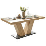 ESSTISCH in Holzwerkstoff 180-280/90/76 cm  - Schwarz/Eiche Artisan, KONVENTIONELL, Holzwerkstoff (180-280/90/76cm) - Hom`in