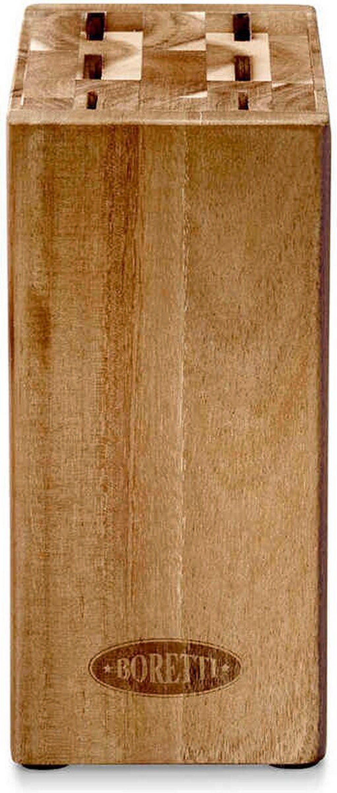 BLOK ZA NOŽEVE   Boretti  - svetlobraon, Osnovno, drvo (21cm)