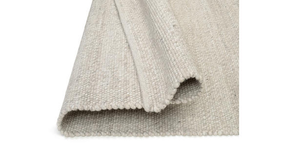 HANDWEBTEPPICH 70/140 cm Helsinki Silberfarben  - Silberfarben, KONVENTIONELL, Textil (70/140cm) - Linea Natura