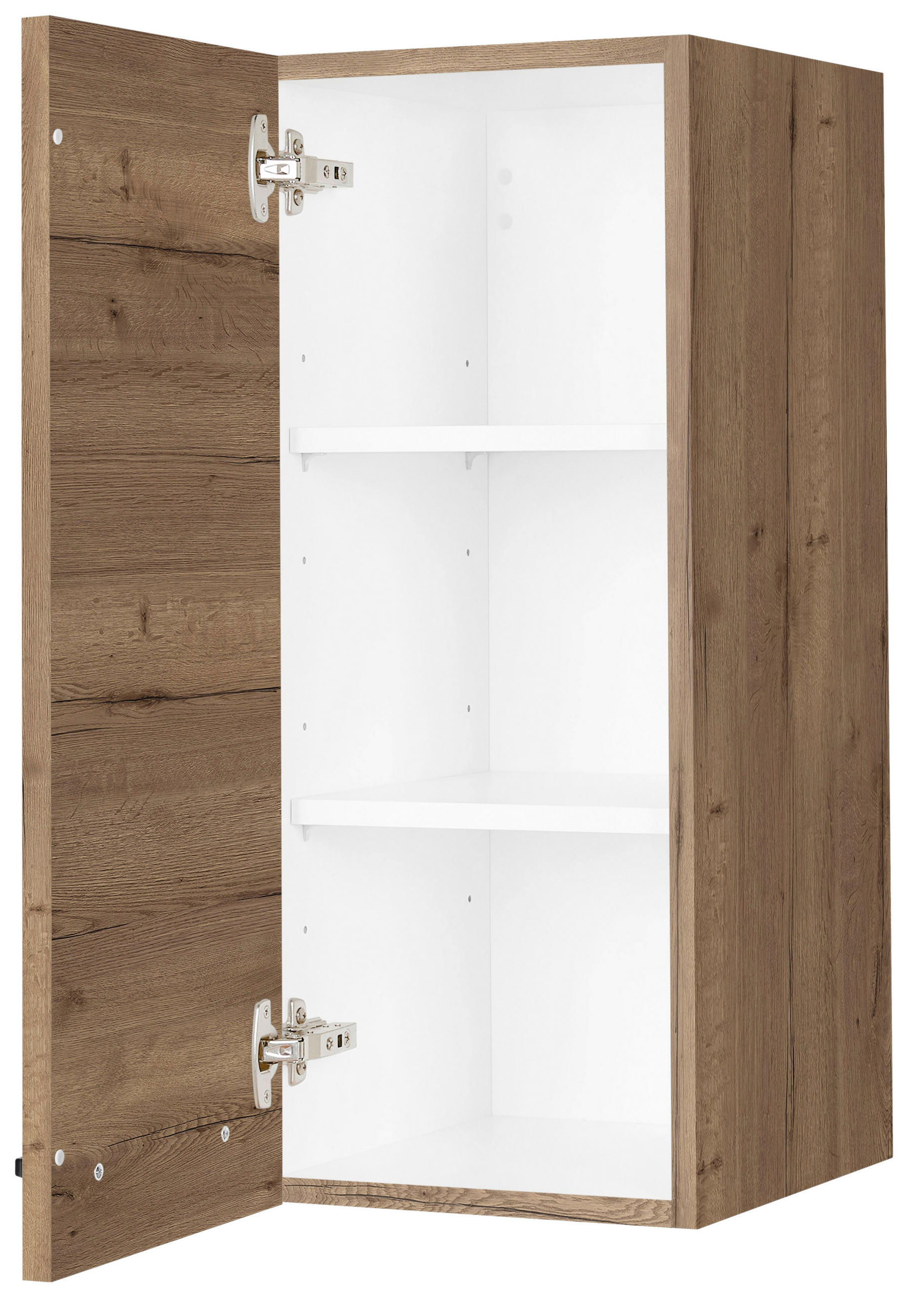 KÜCHENOBERSCHRANK 30/72/35 cm  in Eiche dunkel  - Eiche dunkel/Schwarz, MODERN, Holzwerkstoff/Metall (30/72/35cm) - Nobilia
