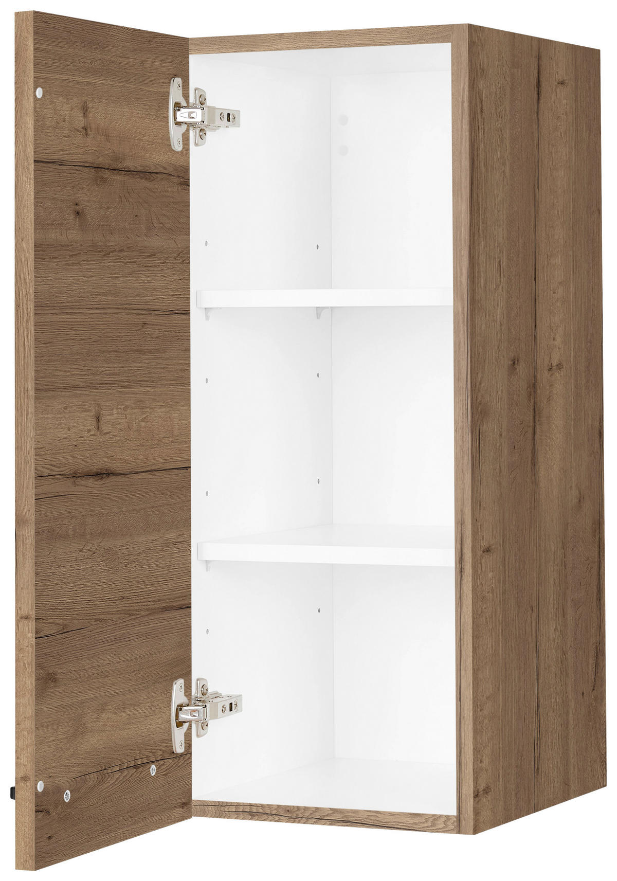 KÜCHENOBERSCHRANK 30/72/35 cm  in Eiche dunkel  - Eiche dunkel/Schwarz, MODERN, Holzwerkstoff/Metall (30/72/35cm) - Nobilia