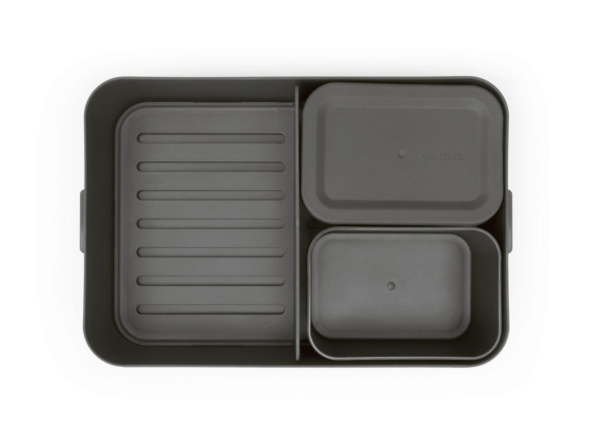 KRABIČKA NA POTRAVINY  - tmavě šedá, Basics, plast (25.5/6.2/16.7cm) - Brabantia