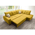 ECKSOFA  in Chenille Currygelb  310/240 cm  - Currygelb/Schwarz, Design, Textil/Metall (310/240cm) - Xora