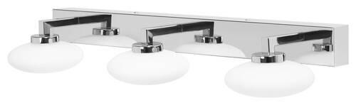 BADEZIMMER-WANDLEUCHTE Smart Wifi Orbis Elypse 56/8,8/16,6 cm   - Silberfarben, Design, Glas/Metall (56/8,8/16,6cm) - Ledvance