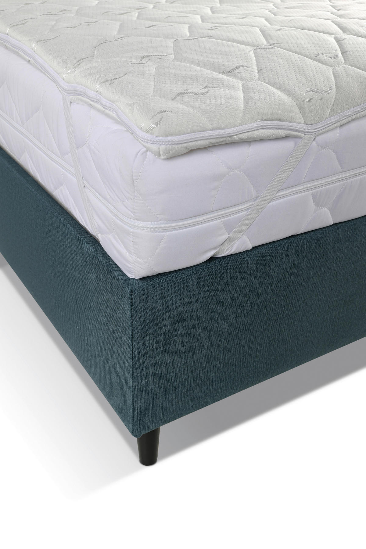 BOXBETT 180/200 cm  in Blau  - Blau/Schwarz, KONVENTIONELL, Holz/Textil (180/200cm) - Boxxx