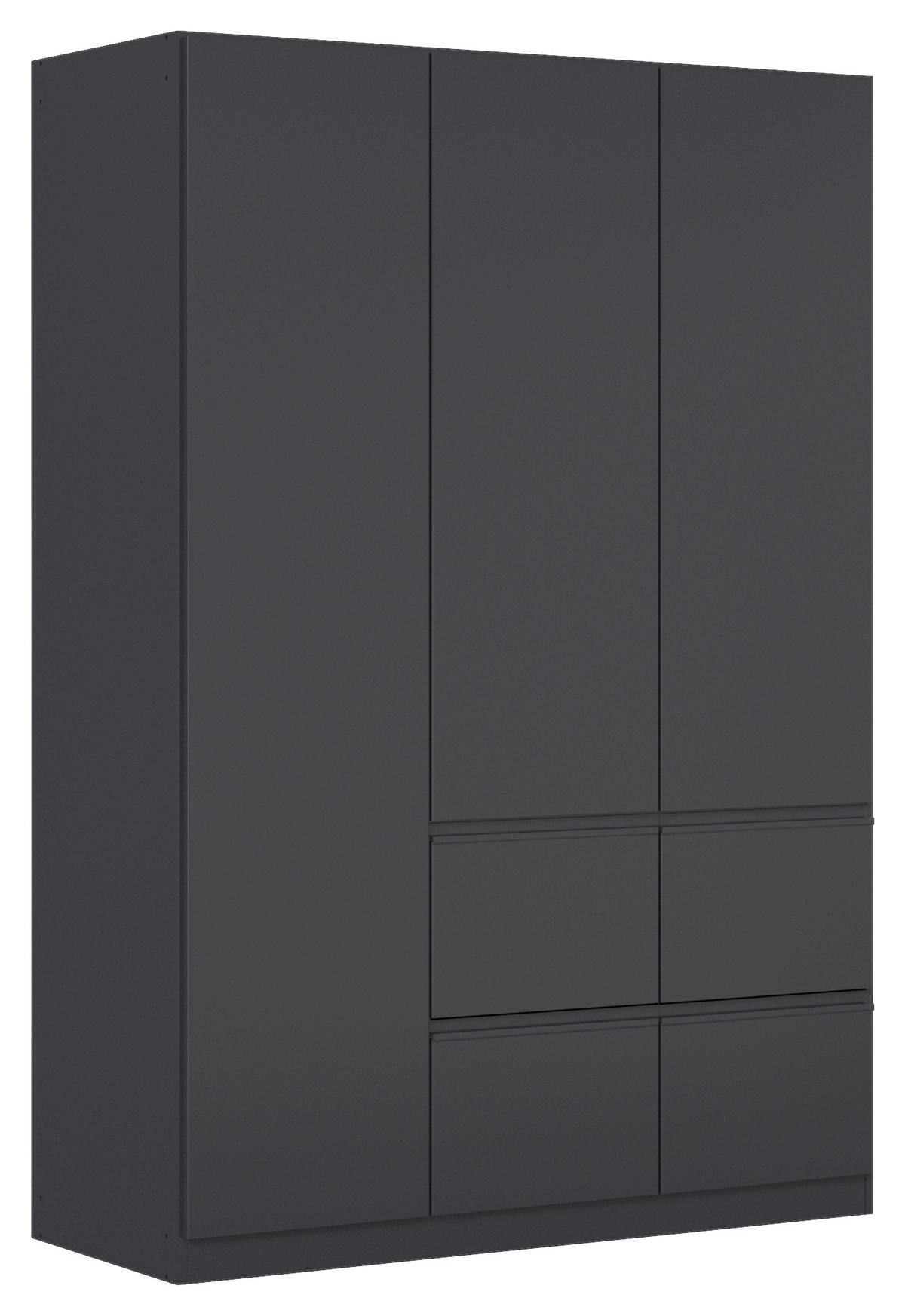 KLEIDERSCHRANK Grau  - Grau, Trend, Holzwerkstoff/Kunststoff (136/197/54cm) - Xora