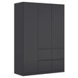 KLEIDERSCHRANK  in Grau  - Grau, Trend, Holzwerkstoff/Kunststoff (136/197/54cm) - Xora