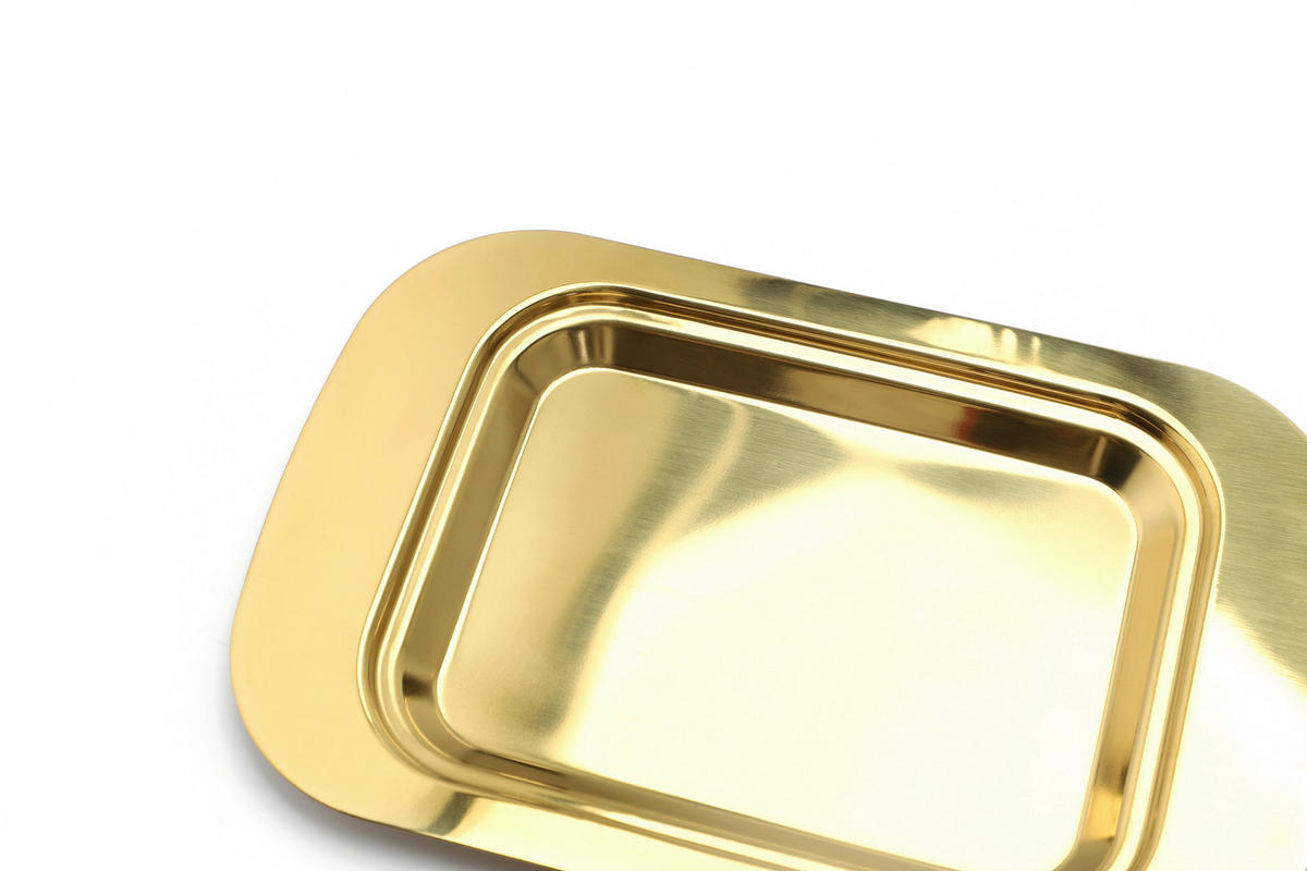 BUTTERDOSE Metall  - Goldfarben, Basics, Metall (18,5/12,2/7,0cm) - Echtwerk