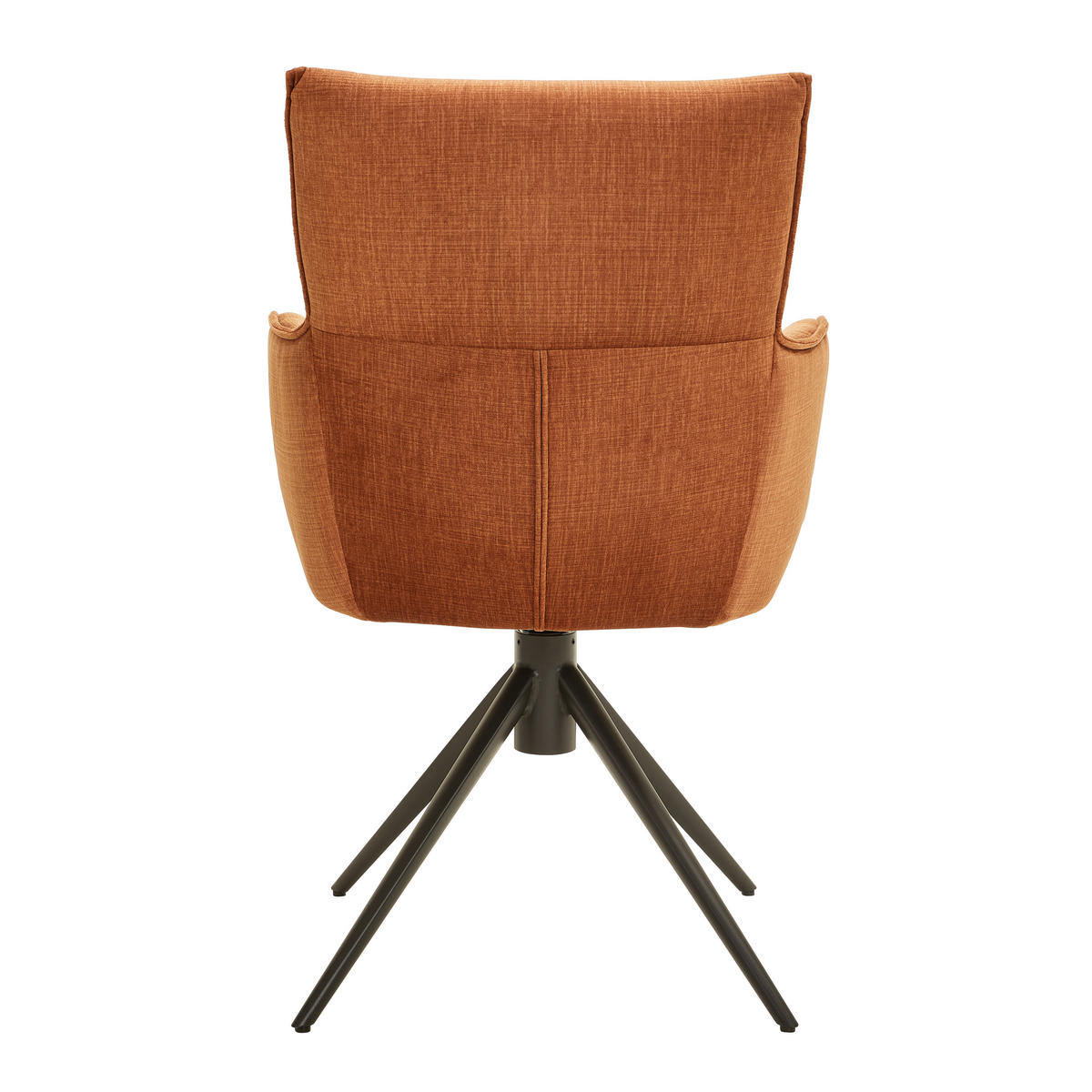 ARMLEHNSTUHL  in Eisen Velours  - Dunkelgelb/Schwarz, Design, Textil/Metall (58/91/62cm) - Dieter Knoll