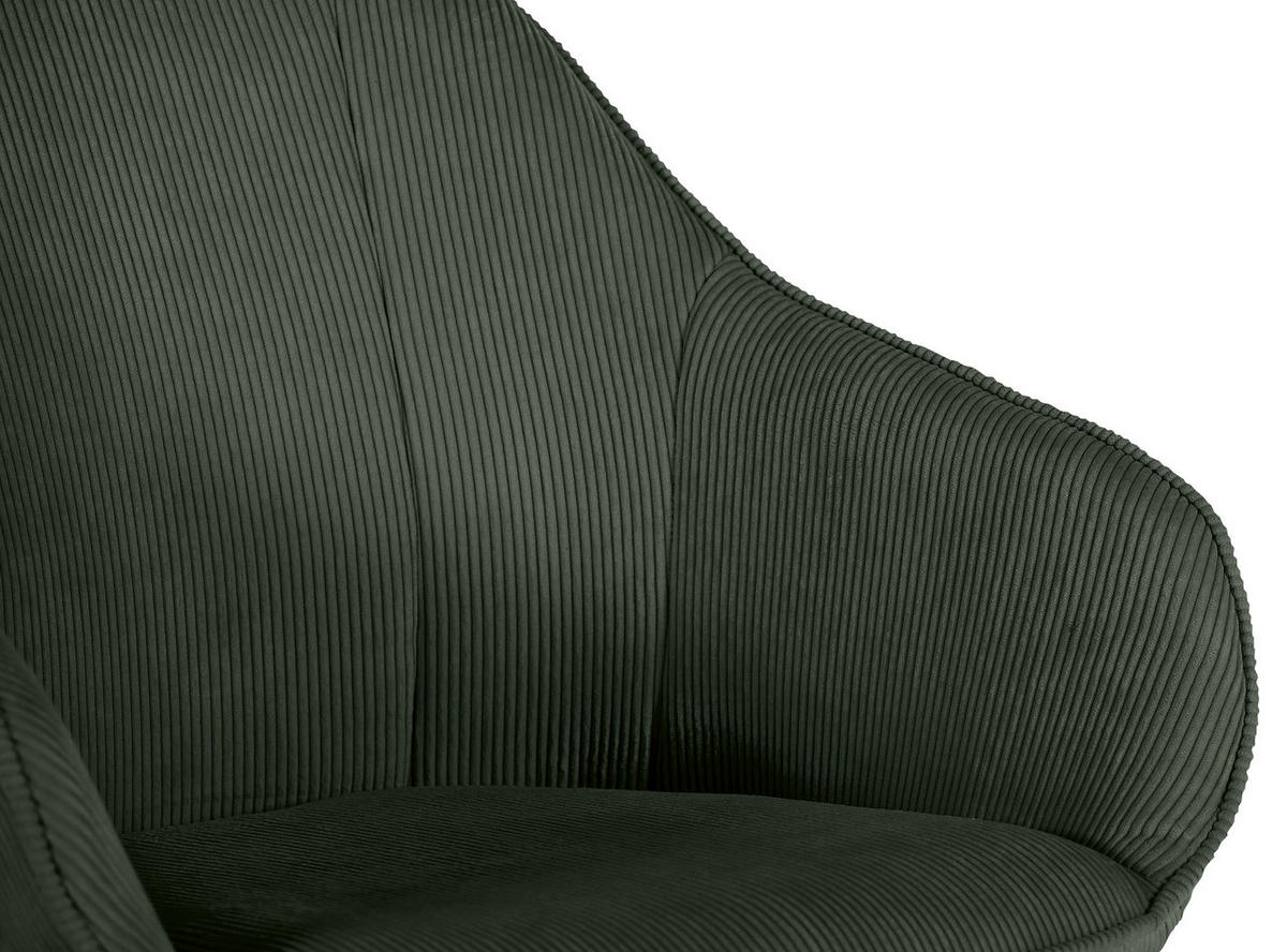 ARMLEHNSTUHL  in Cord  - Naturfarben/Olivgrün, LIFESTYLE, Holz/Textil (60/83/65cm) - home24