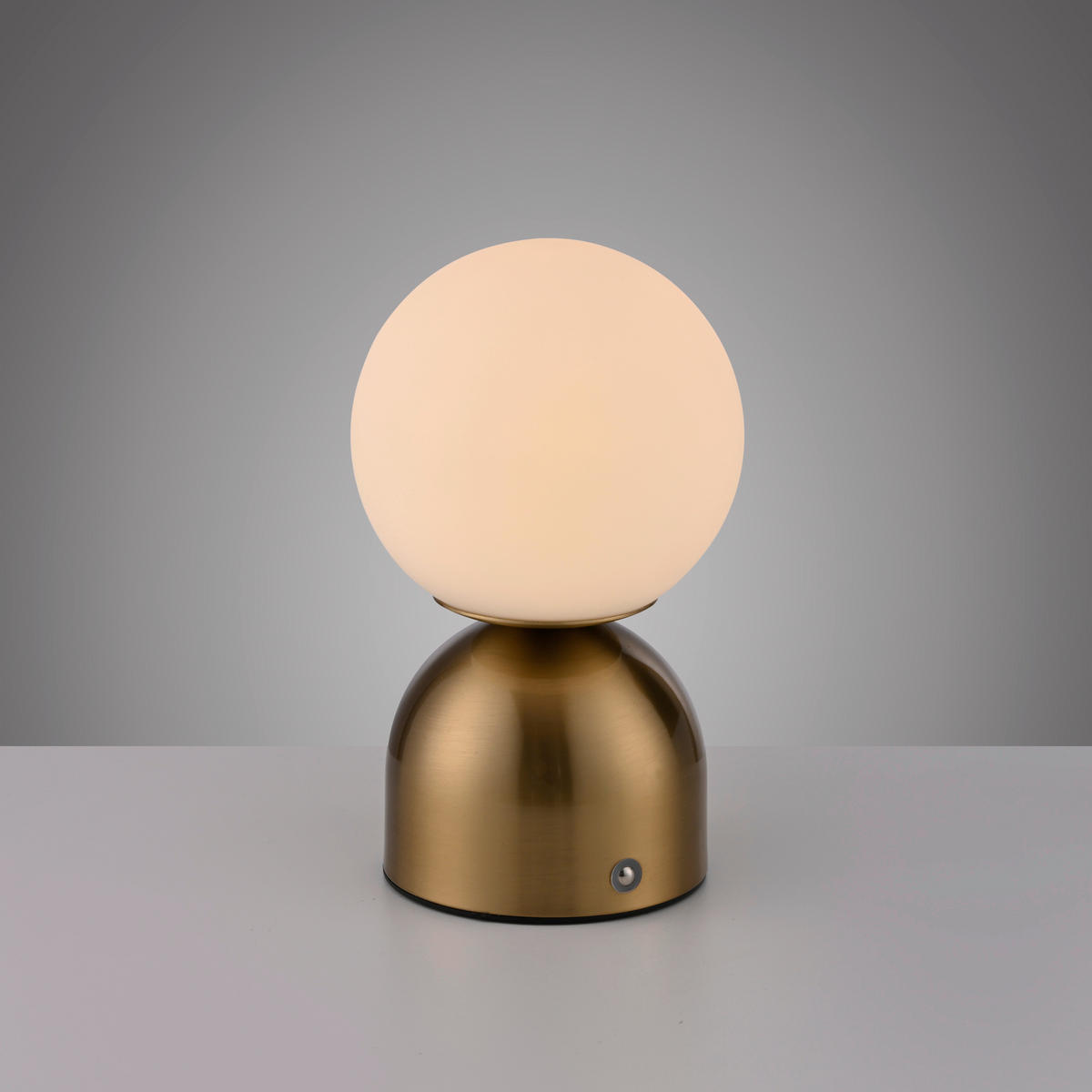 AKKU-TISCHLEUCHTE SW RUDI 12/12/20 cm   - Goldfarben, Design, Glas/Kunststoff (12/12/20cm) - Schöner Wohnen