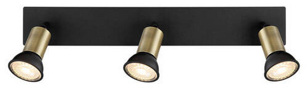 STRAHLER - Goldfarben/Schwarz, Design, Metall (40/6/9cm) - Globo