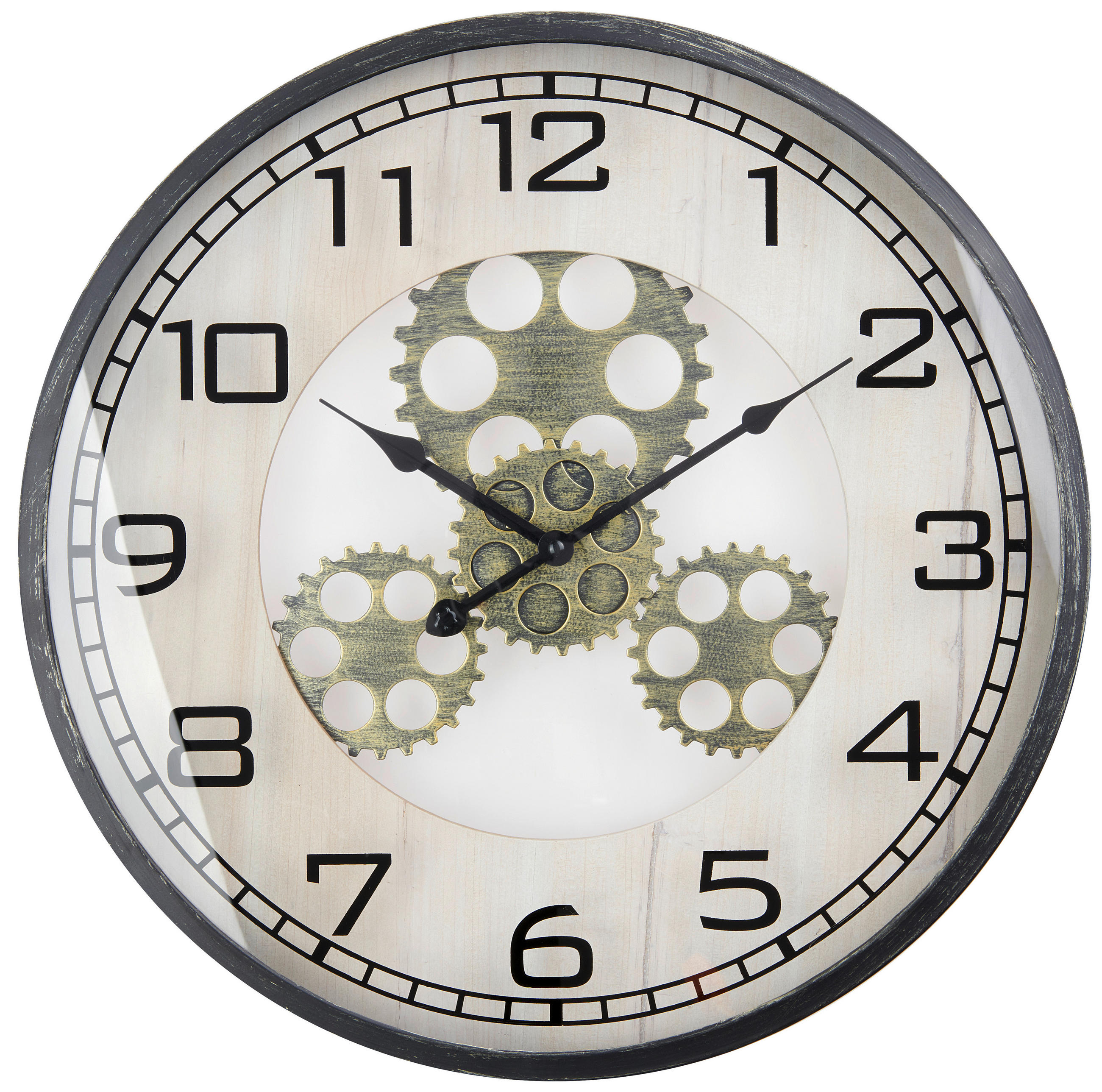 WANDUHR 48 cm   - Trend, Glas/Holzwerkstoff (48cm)