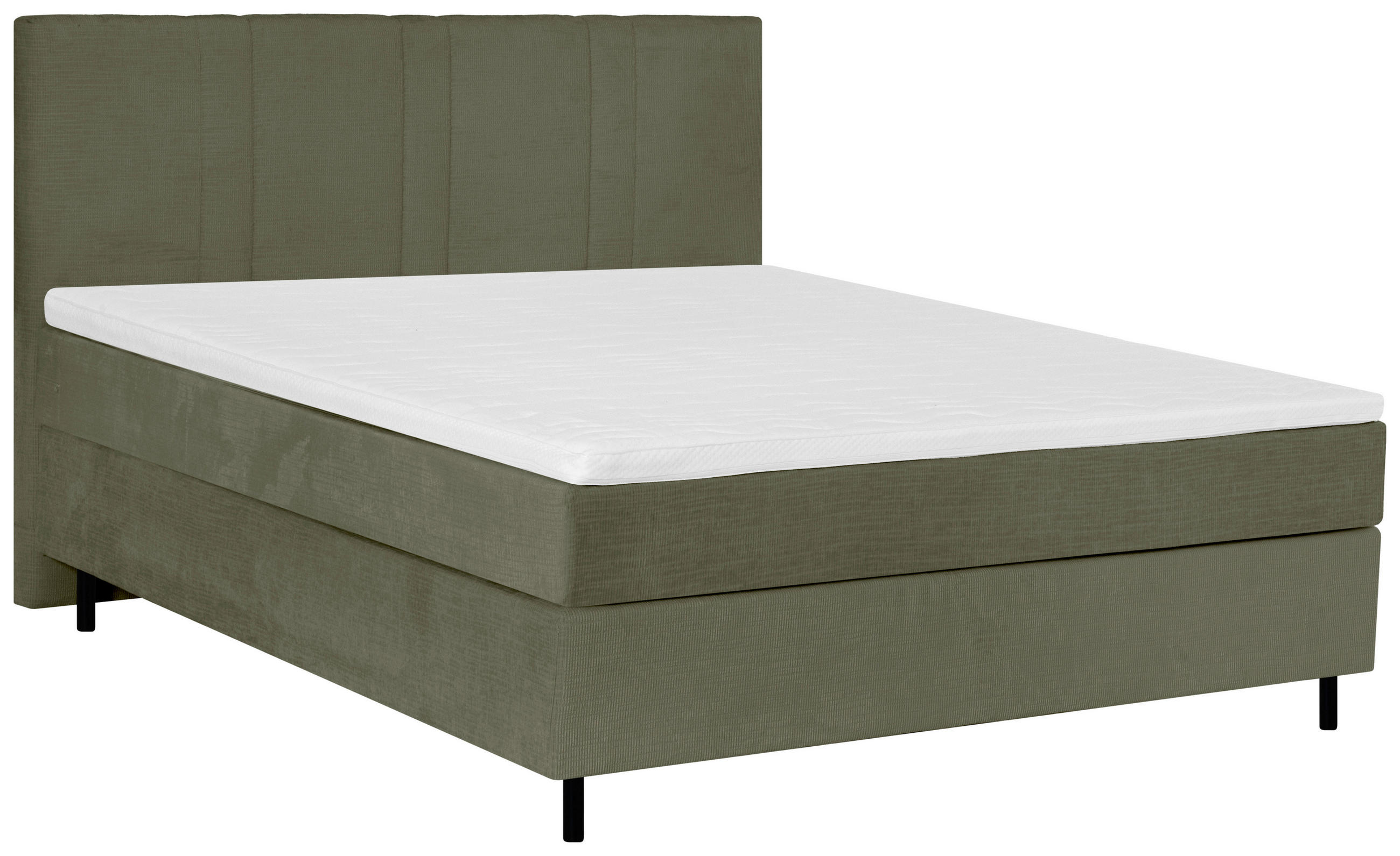 Welnova Boxspringbett Dunkelgrün 120x200 cm