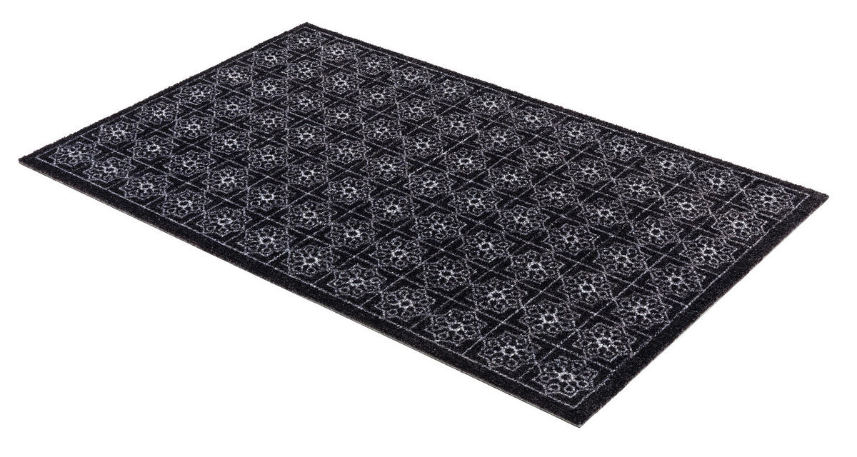 OTIRAČ ZA OBUĆU 66/110 cm   - bela/crna, Osnovno, tekstil (66/110cm)