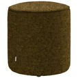 HOCKER in Textil Bronzefarben  - Bronzefarben, Design, Textil (44/46/44cm) - Belluti