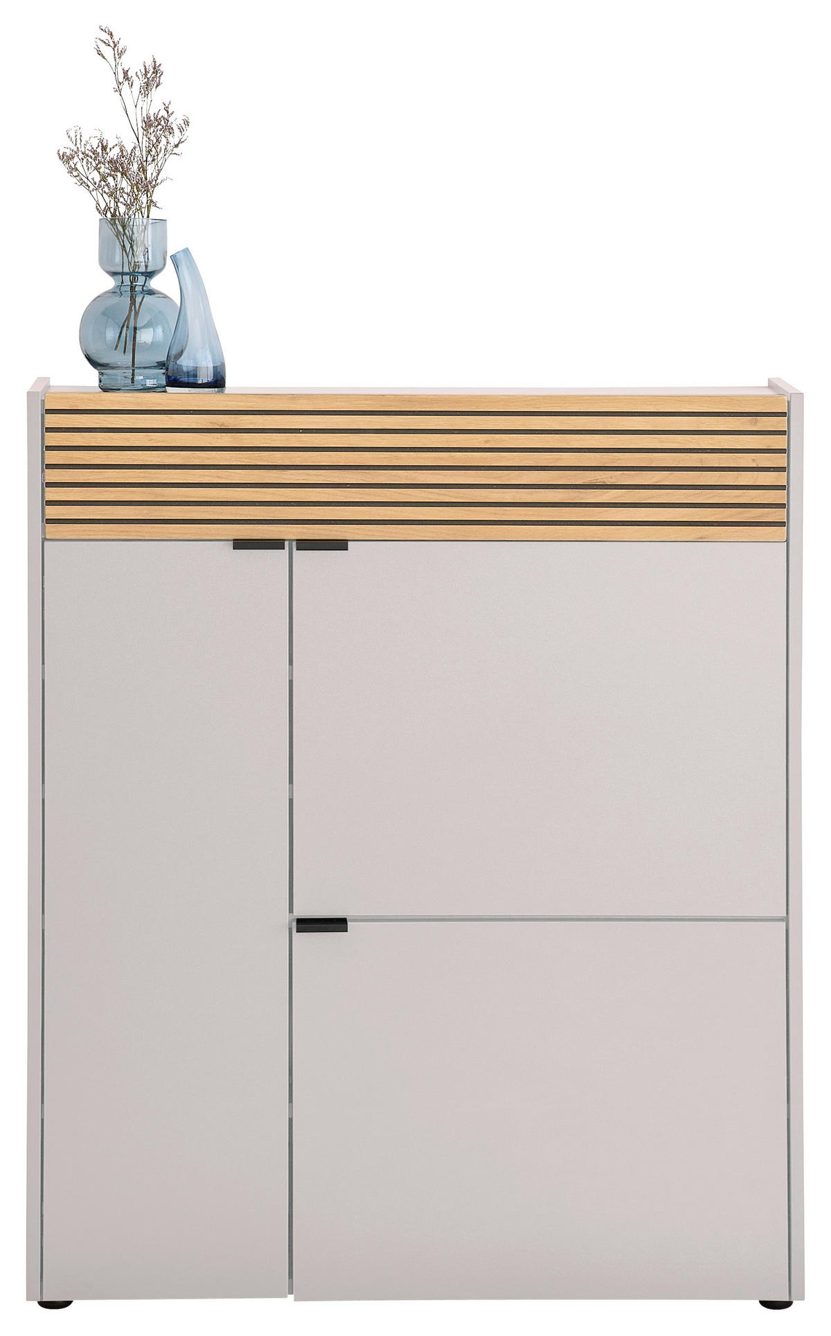 SCHUHSCHRANK Eichefarben, Kaschmir  - Kaschmir/Eichefarben, Design, Holzwerkstoff/Kunststoff (83/99/22cm) - Voleo